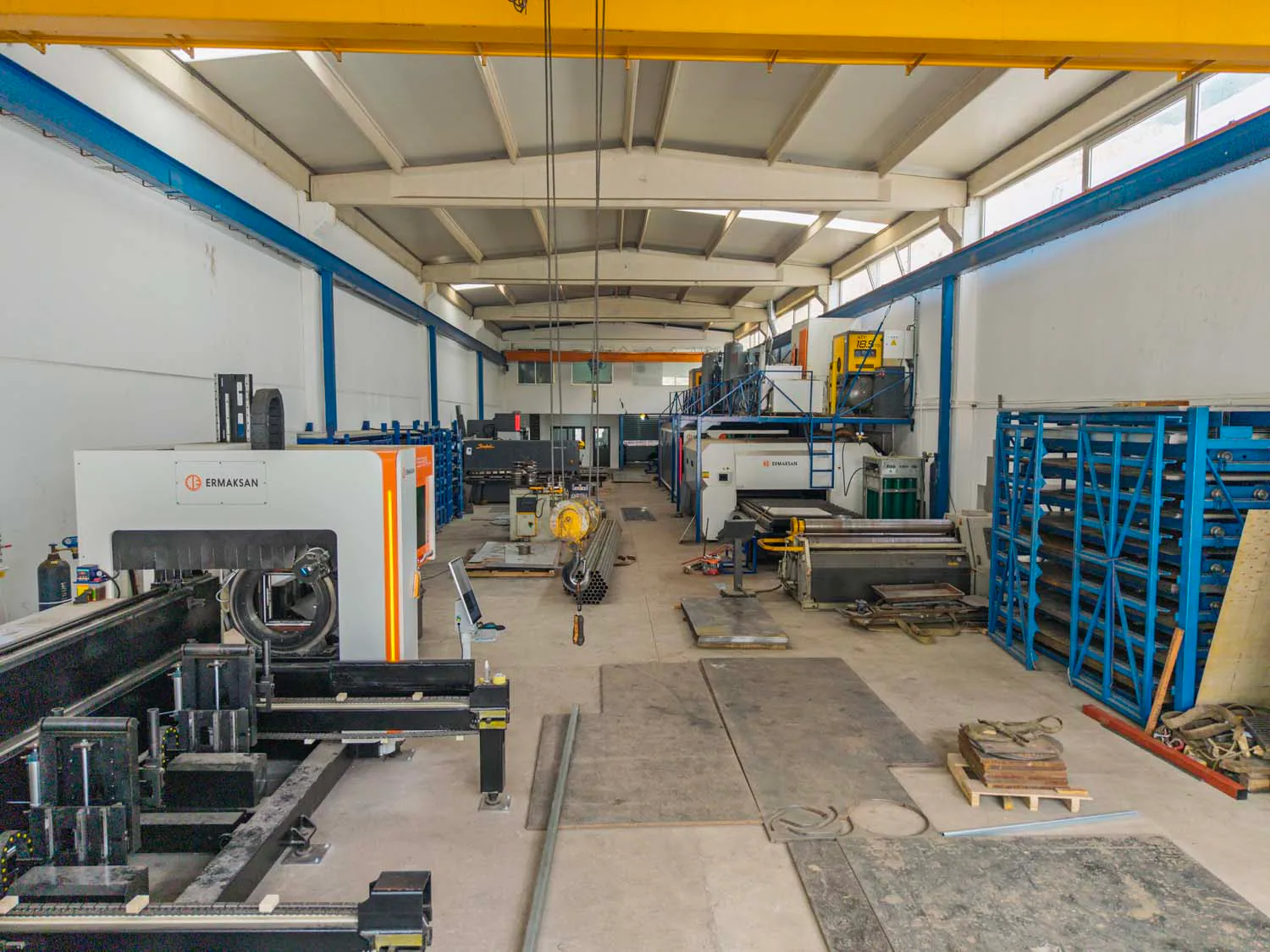 Metal işleme fabrikası ve makine parkı